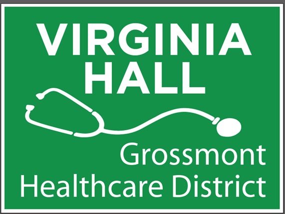 Virginia Hall yard sign